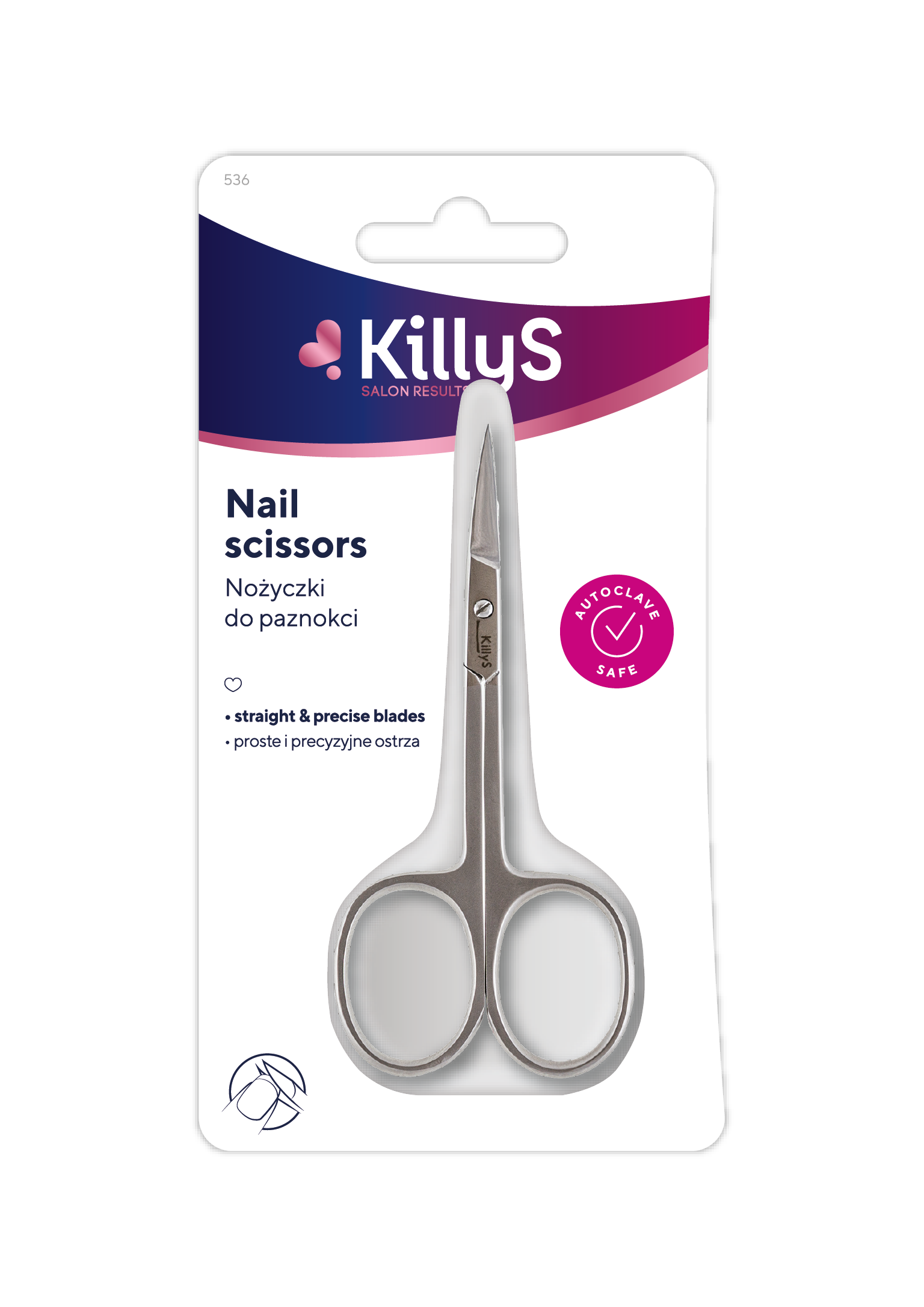 KILLYS NOŻYCZKI DO PAZNOKCI PROSTE