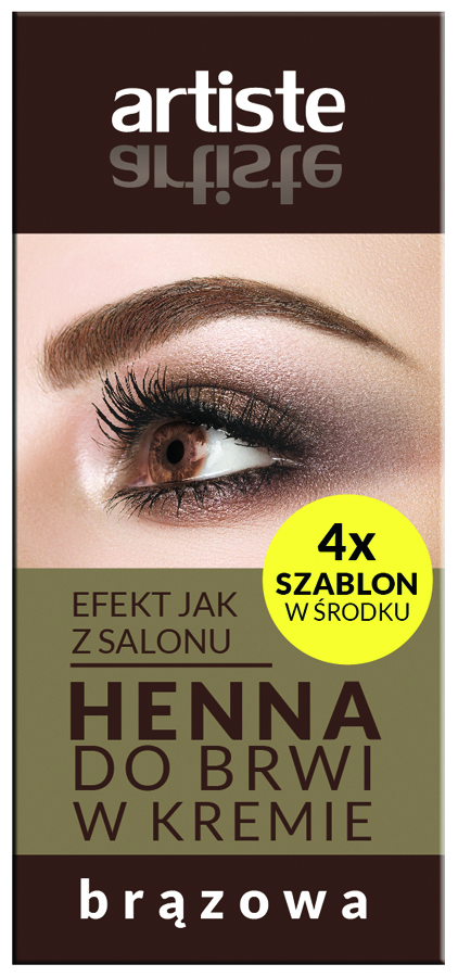 ARTISTE HENNA DO BRWI KREM BRĄZOWA 30 G