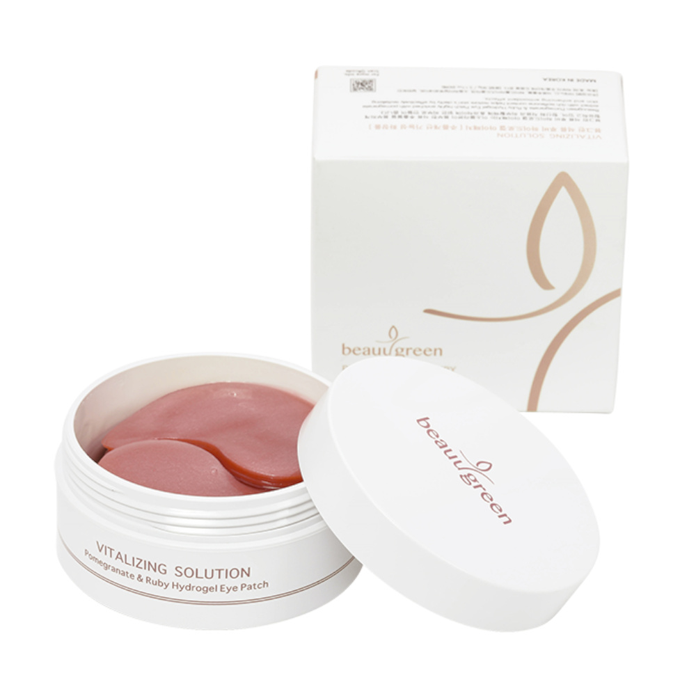 BEAUUGREEN Hydrożelowe płatki pod oczy Pomegranate & Ruby Hydrogel 60 szt.