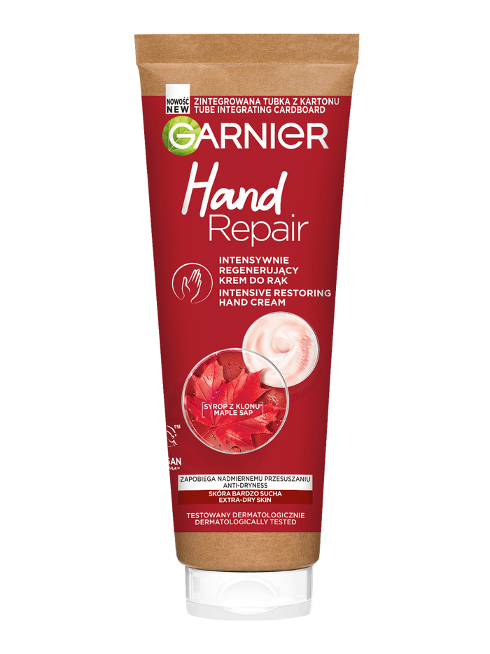 GARNIER KREM DO RĄK HAND REPAIR 75 ML intensywna regeneracja suchej skóry main product photo