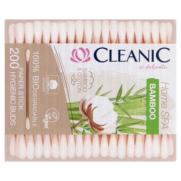 CLEANIC CLEANIC PATYCZKI HIG SPA BAMBOO 200 SZT main product photo