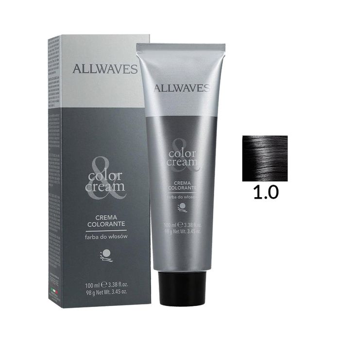 Allwaves Color Creme Farba Do Włosów 1.0 Czarny 100 ml main product photo