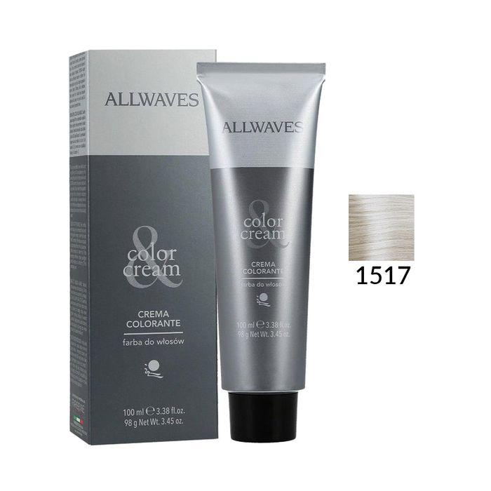 Allwaves Color Creme Farba Do Włosów 1517 Wyjątkowy Popielaty Blond Fioletowy 100 ml main product photo