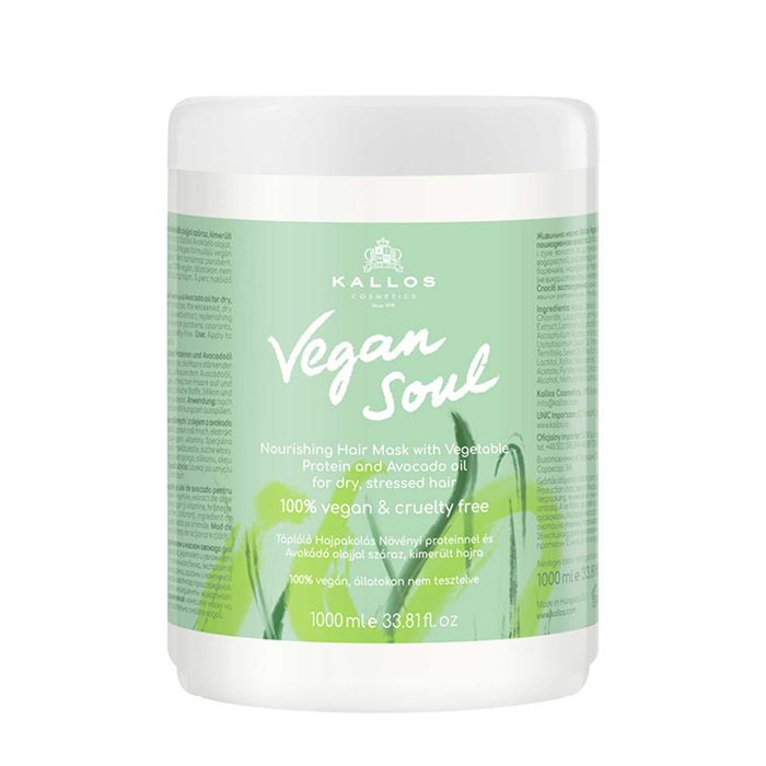 KALLOS Maska Vegan - Proteiny Roślinne. Nawilża i Odżywia 1000 ml main product photo
