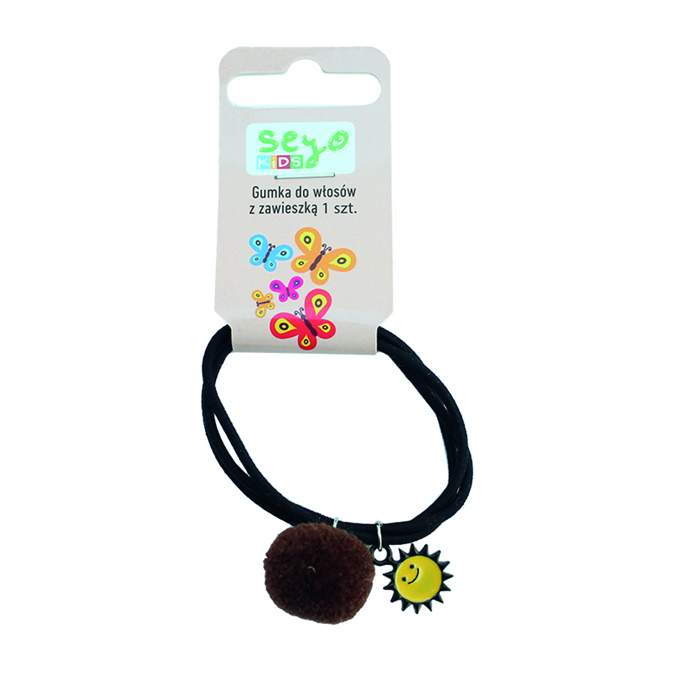 Gumka Do Włosów z Zawieszką Słonkiem 1 szt. main product photo