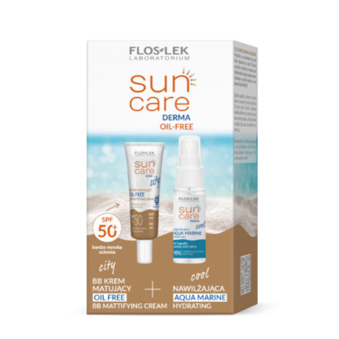 FLOSLEK ZESTAW BB KREM MATUJĄCY SPF50+ 30ML + MGIEŁKA 30ML main product photo