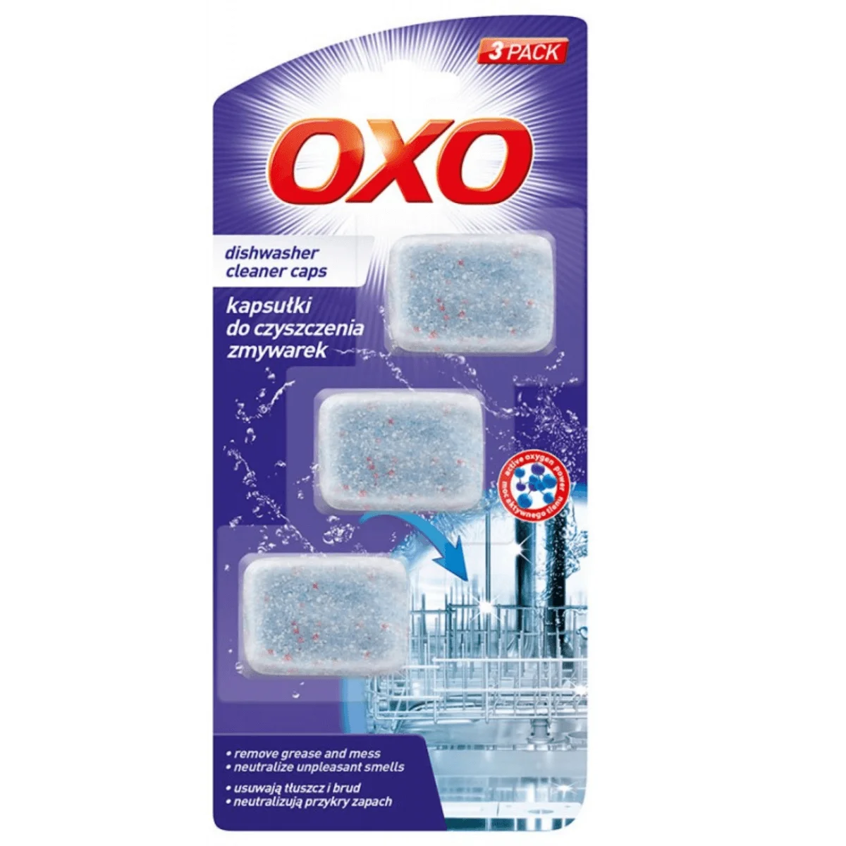 OXO KAPSULKI D/CZYSZCZENIA ZMYWARKI 3SZT main product photo