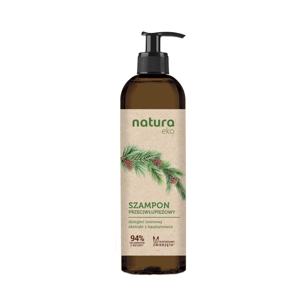 NATURA EKO DZIEGIEĆ SZAMP P/ŁUPIEŻ 380ML main product photo
