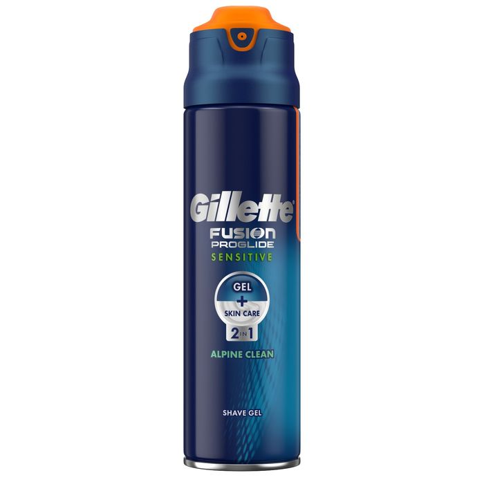 GILLETTE PROGL.SENS.GEL 2W1 ALPINE CLEAN 170ML main product photo