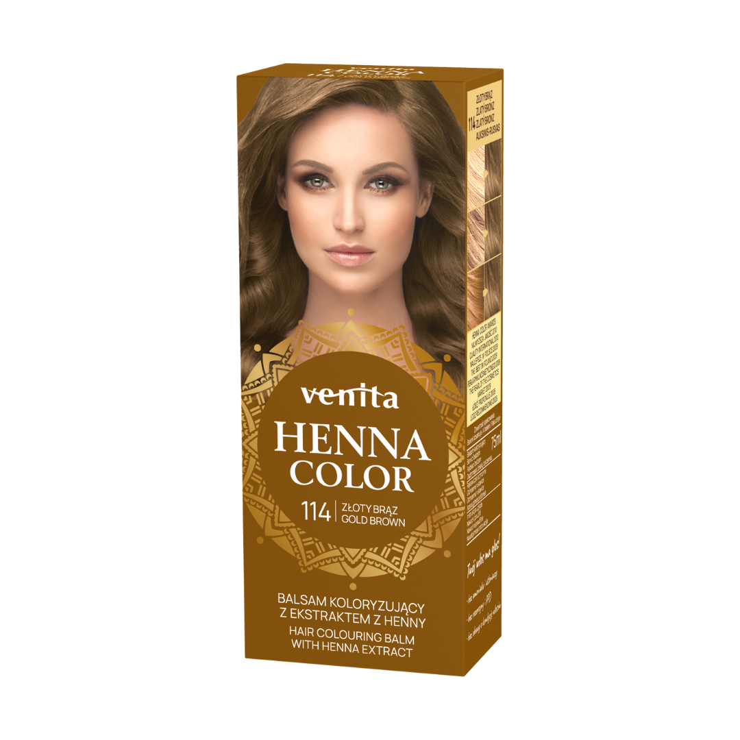 Venita Henna Color ziołowy balsam 114 Złoty Brąz 75ml
