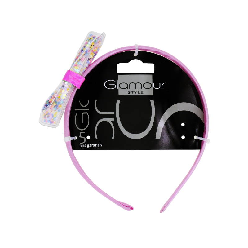 Glamour Opaska Do Włosów z Kokardką z Gwiazdkami 1 szt. main product photo
