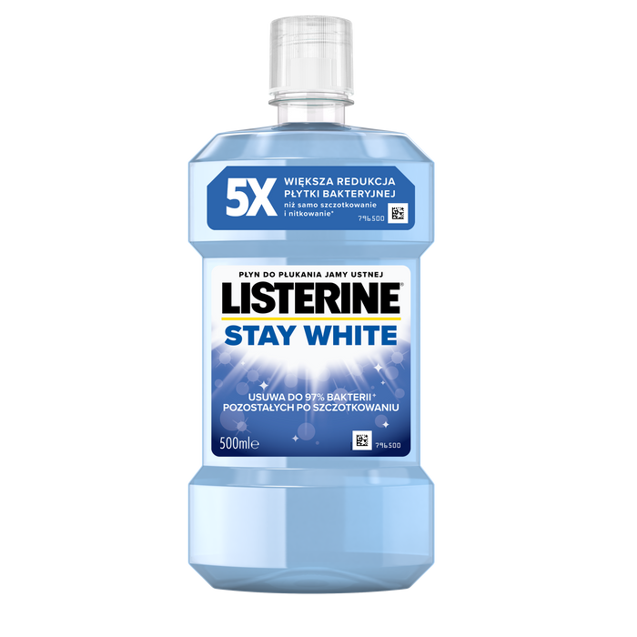 Listerine Stay White Płyn do płukania jamy ustnej 500 ml main product photo
