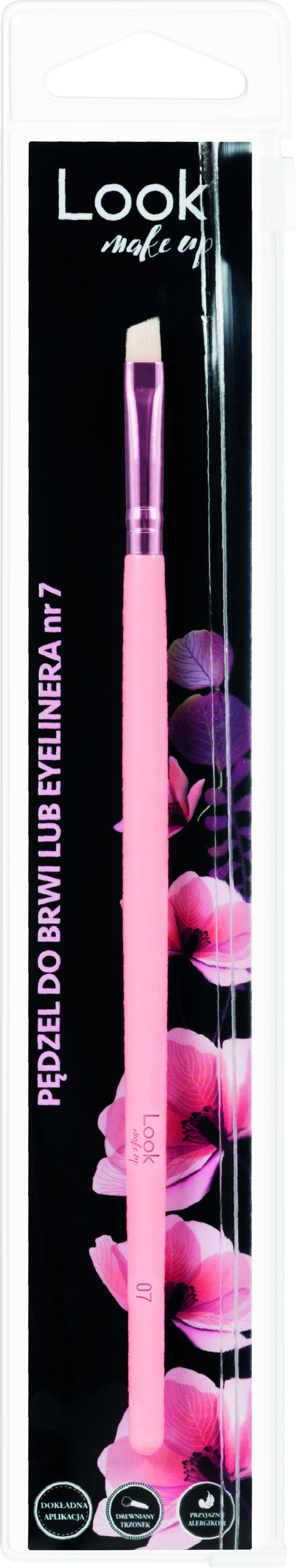 LOOK MAKEUP PĘDZEL BRW/EYELIN NR.7. 1SZT