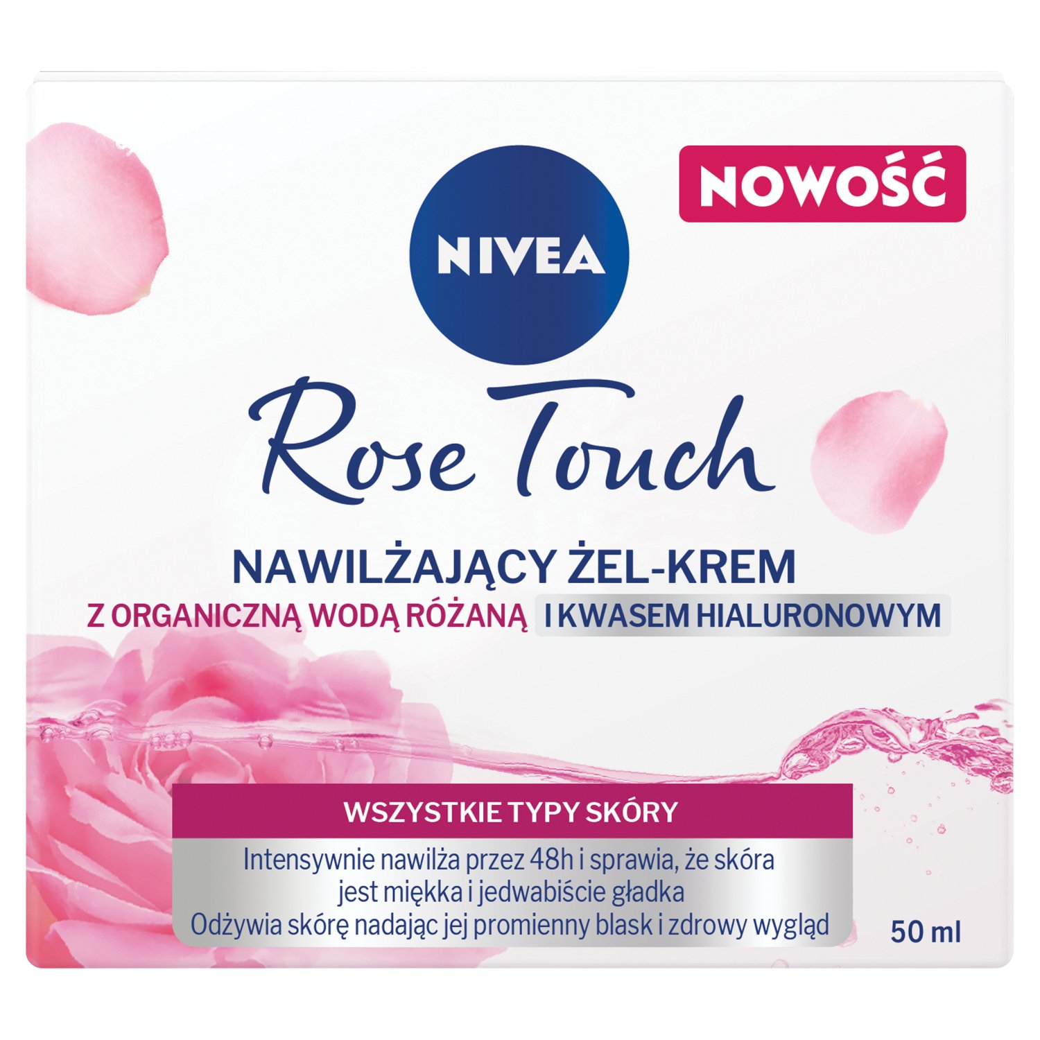 NIVEA ROSE NAW.ZEL-KR.W. ROZ/HIAL50ML main product photo