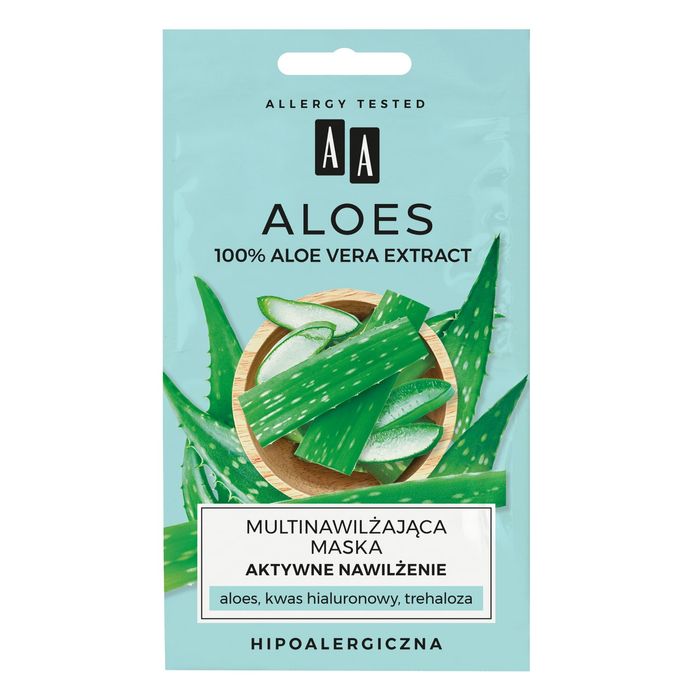 Aa Aloes Maseczka Do Twarzy Multinawilżająca Aktywne Nawilżenie 8 ml main product photo
