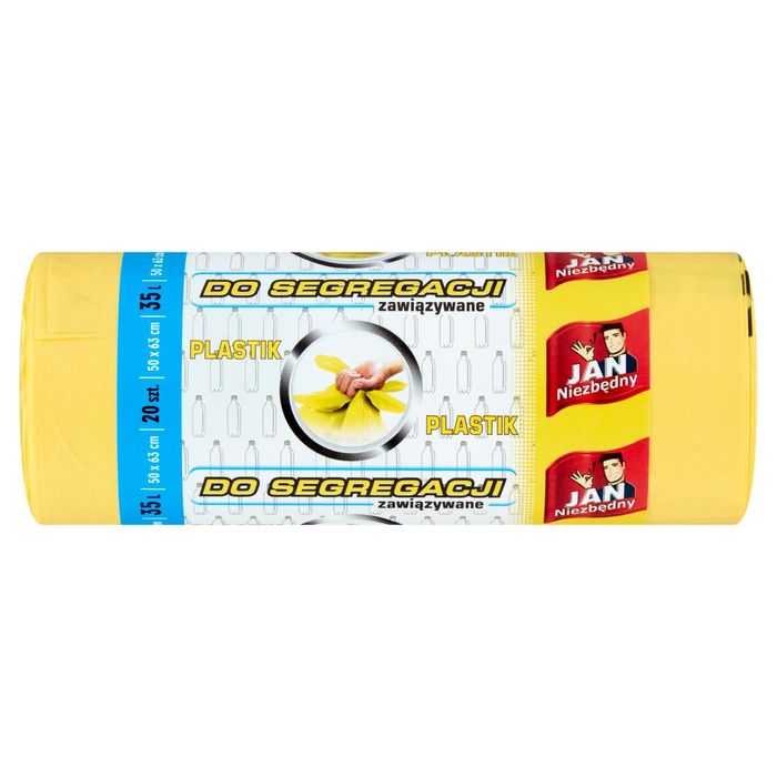 Jan Niezbędny Worki Na Śmieci Żółte Do Segregacji 35l 20 szt. main product photo