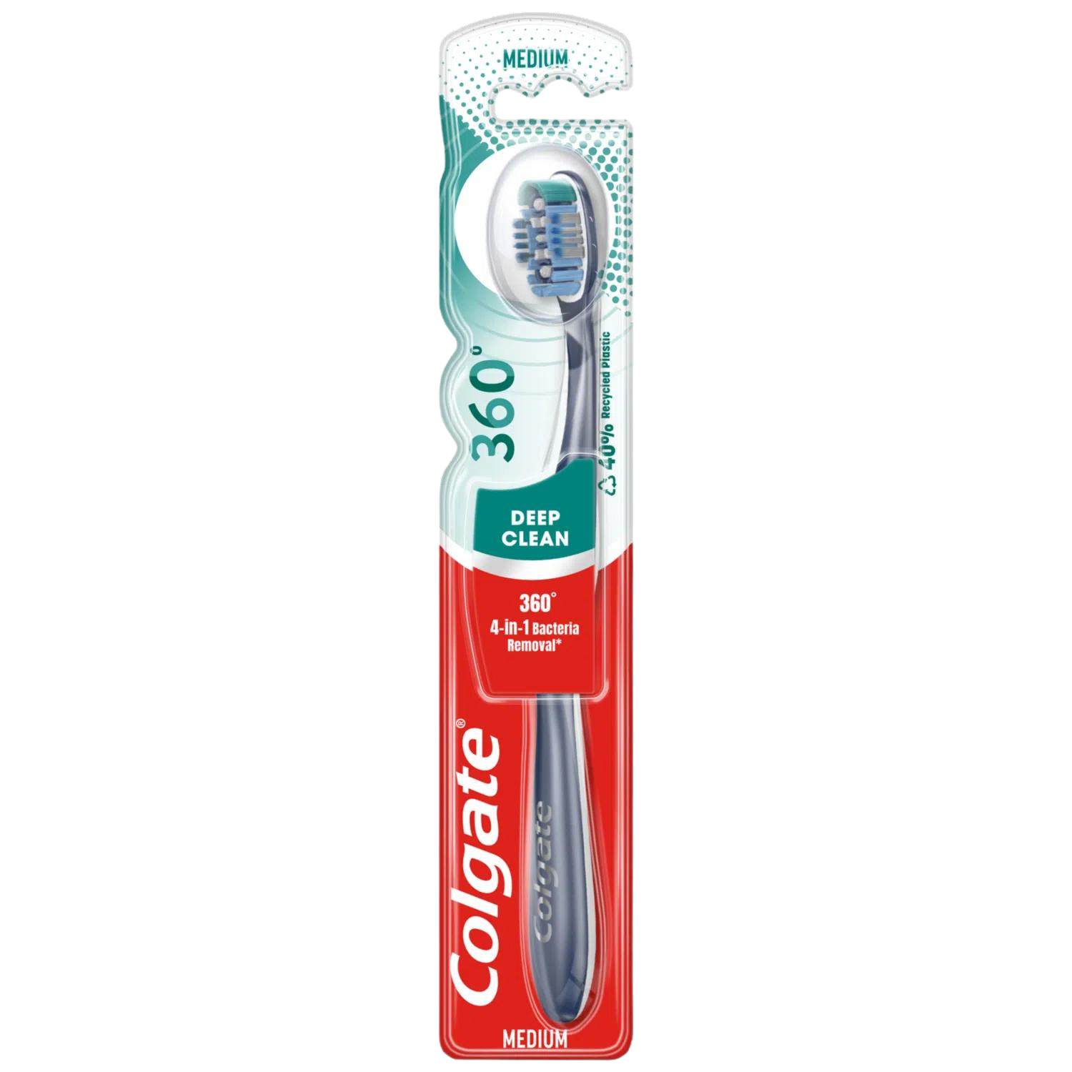 COLGATE 360 Deep Clean średnia szczoteczka do zębów 