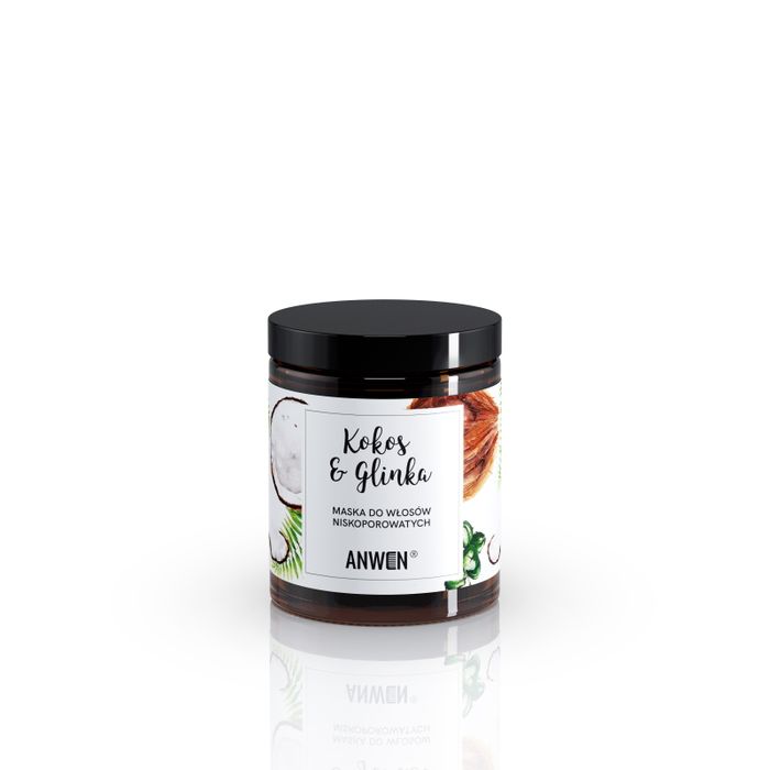 Anwen Kokos i Glinka Maska Do Włosów Niskoporowatych 180 g main product photo