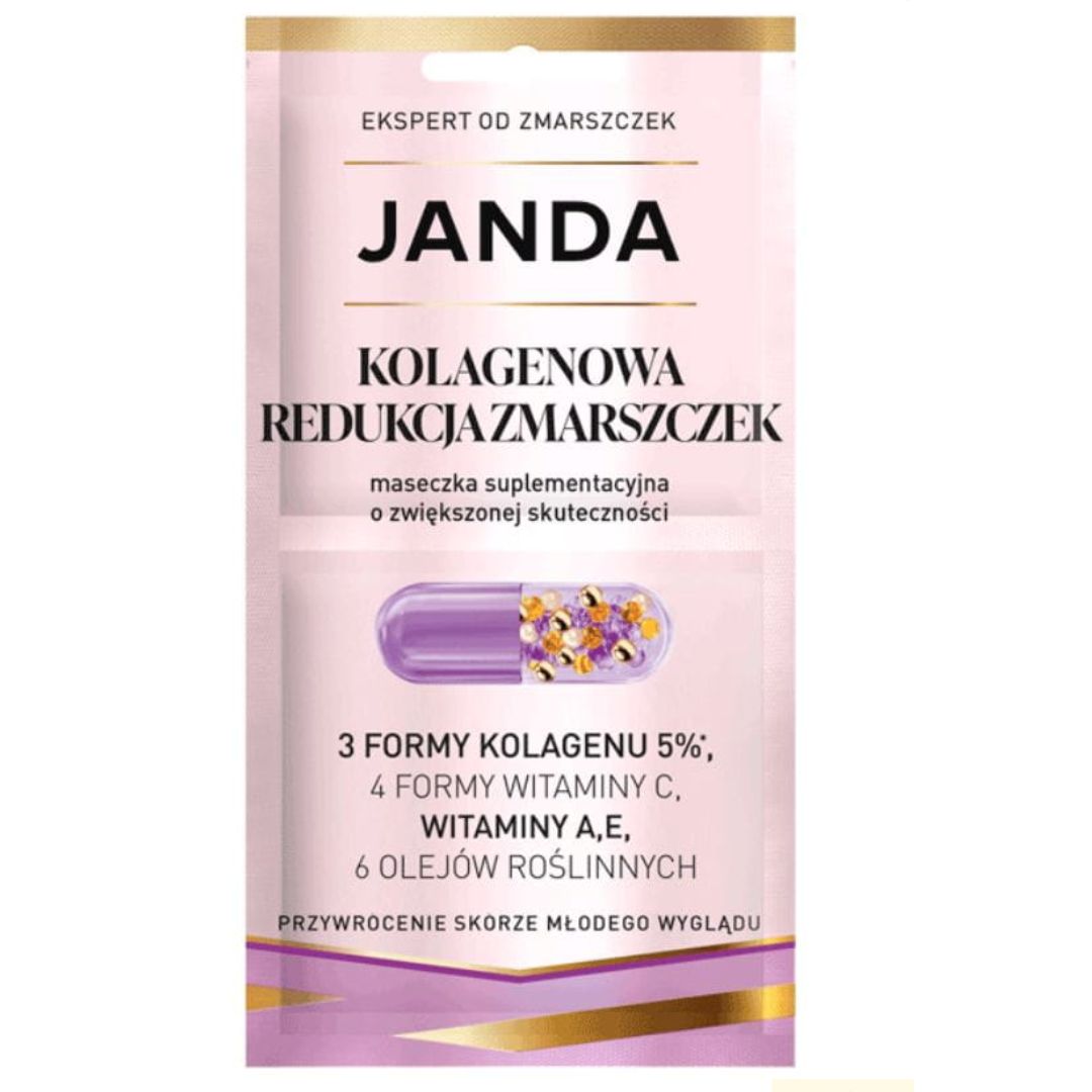 Janda maseczka suplementacyjna Kolagenowa Redukcja Zmarszczek 2 x 4 ml
