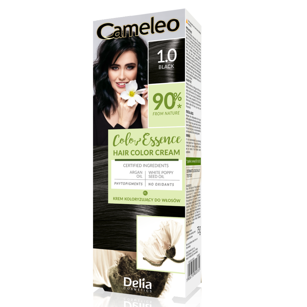 Cameleo Color Essence krem do koloryzacji włosów henna ziołowa 1.0 Czerń 75 g