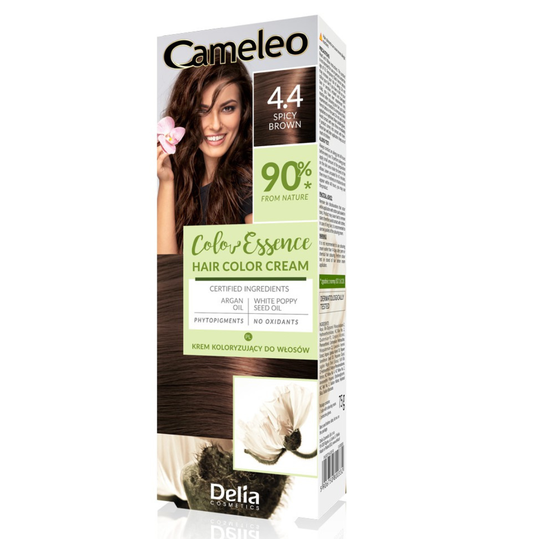 Cameleo Color Essence krem do koloryzacji włosów henna ziołowa 4.4 Korzenny Brąz 75 g