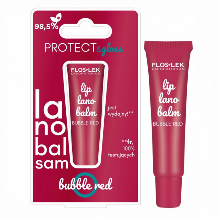 Floslek lanobalsam do ust Bubble Red 12 g main product photo