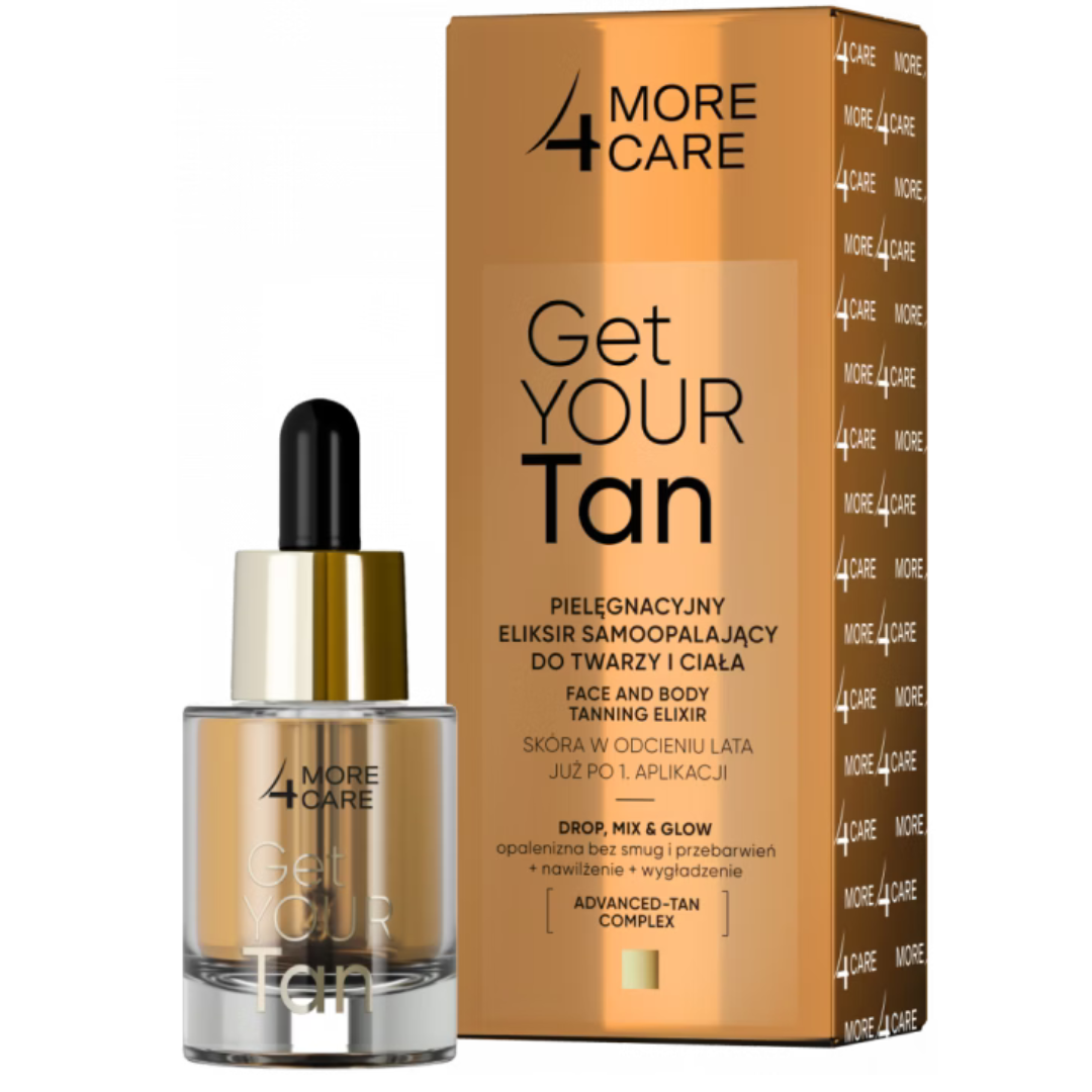 More4Care eliksir samoopalający do twarzy i ciała Get Your Tan! 15 ml