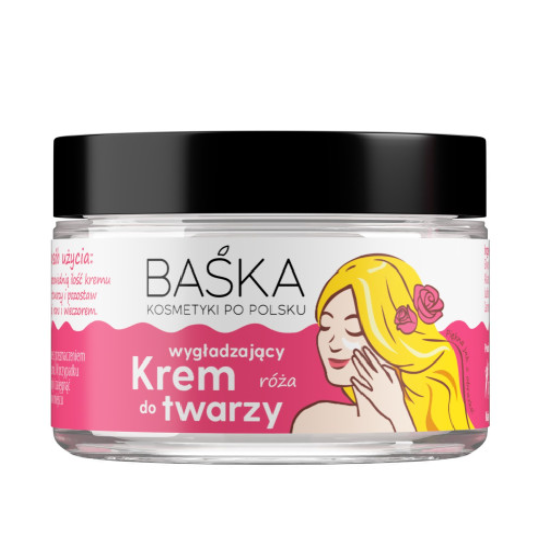 Baśka wygładzający krem do twarzy Róża 50 ml