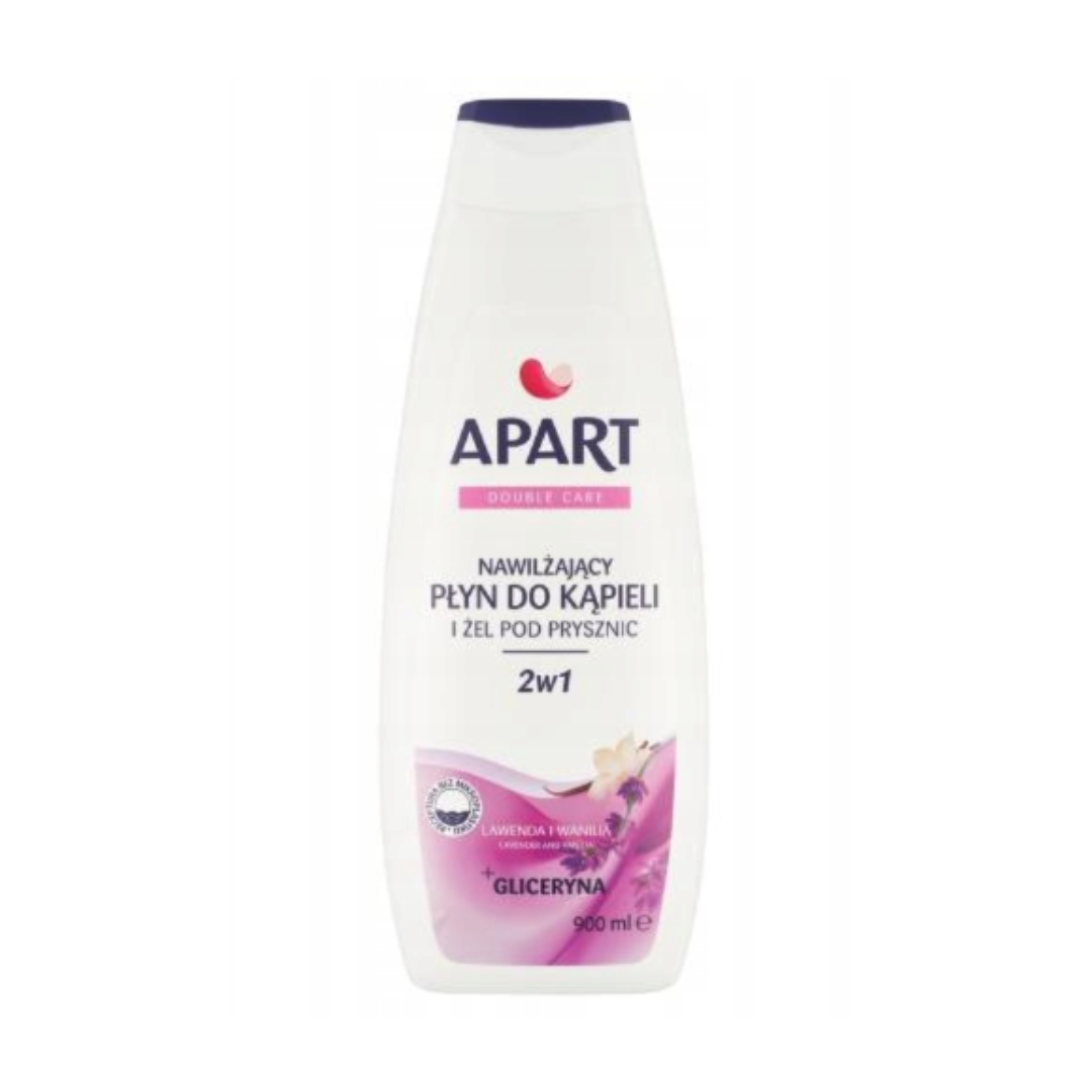 APART DOUBLE CARE ŻEL DO KĄPIELI I POD PRYSZNIC 2W1 LAWENDA I WANILIA 900ML
