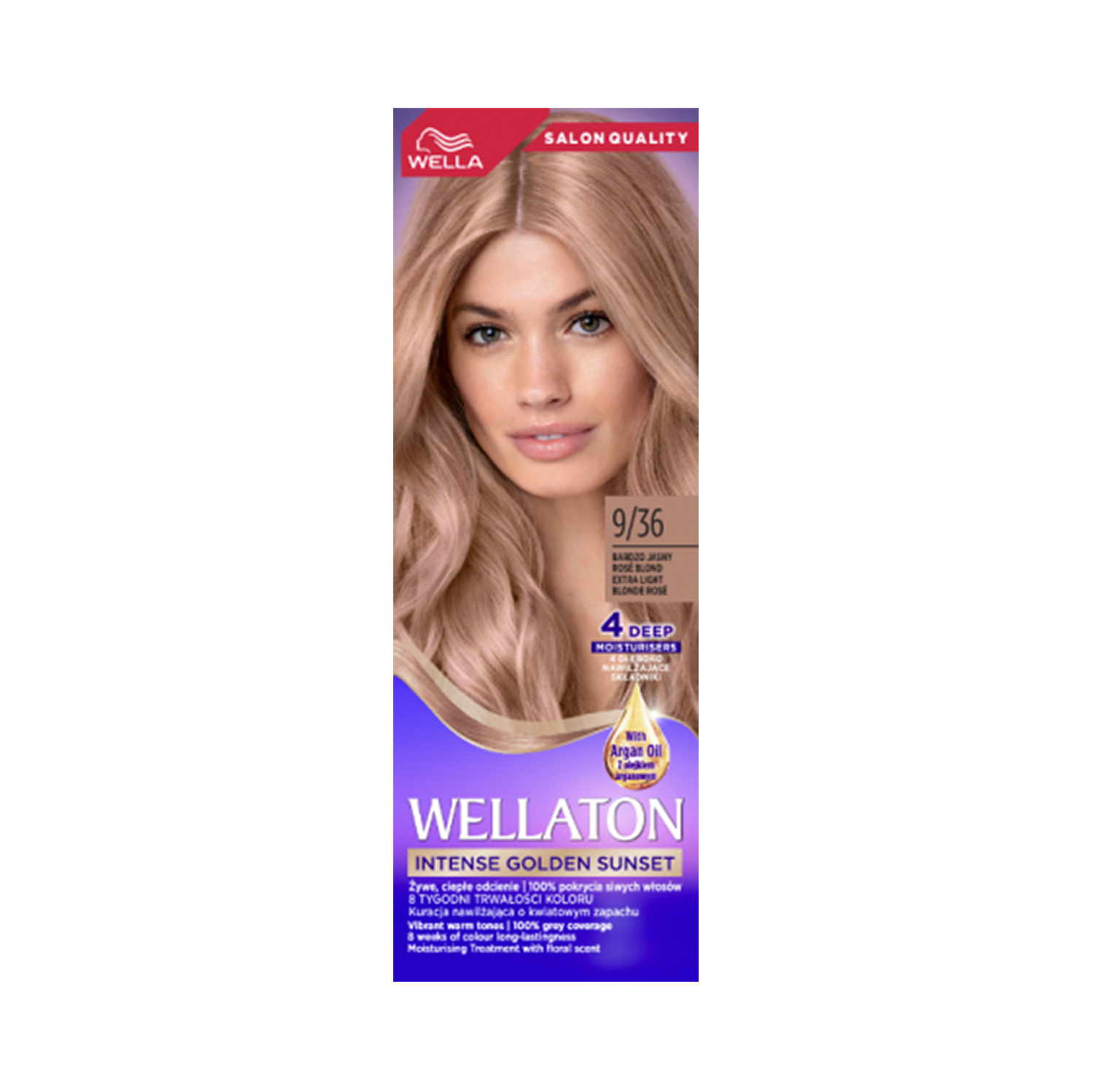 Wella Wellaton farba do włosów 9/36 bardzo jasny rose blond