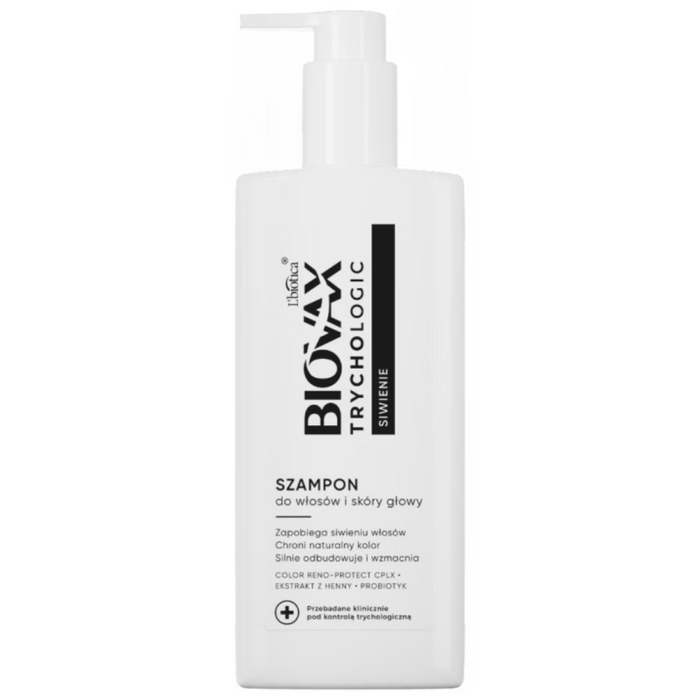 Biovax szampon do włosów i skóry głowy Trychologic Siwienie 200 ml main product photo