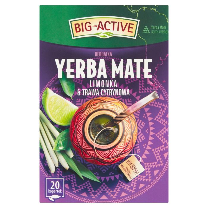 Big-Active Yerba Mate limonka i trawa cytrynowa main product photo