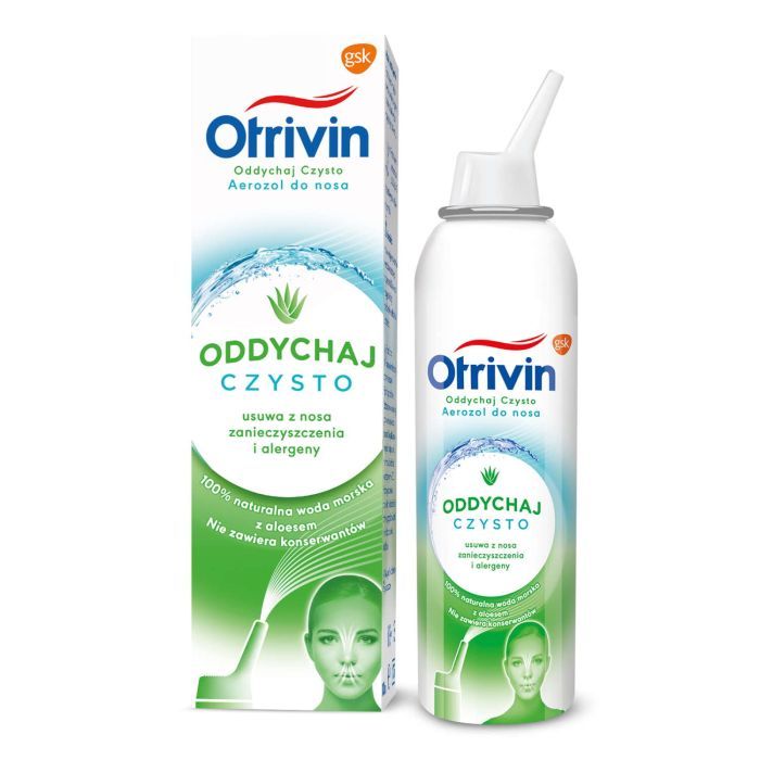 Otrivin Oddychaj Czysto Areozol Do Nosa 100% Naturalny z Ekstraktem z Aloesu 50 ml main product photo