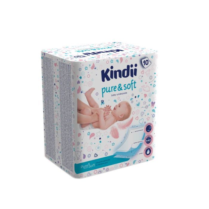 Kindii Pure & Soft Podkłady Dla Niemowląt 10 szt. main product photo