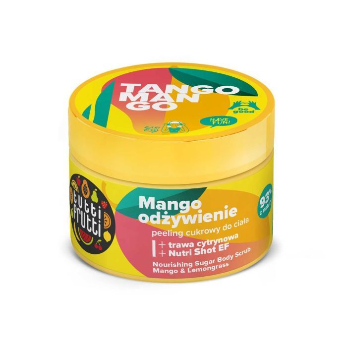TUTTI FRUTTI Odżywczy peeling cukrowy do ciała mango i trawa cytrynowa + nutri shot EF, 300 g main product photo