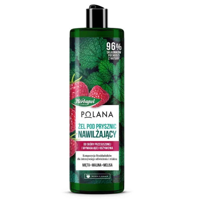 POLANA Nawilżający żel pod prysznic, malina-mięta 400 ml main product photo