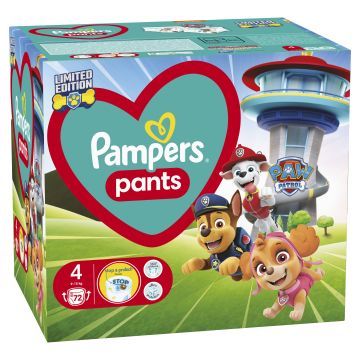 Pampers Pants Limited Edition Paw Patrol Pieluchomajtki rozmiar 4, 9-15 kg 72 szt.