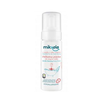 Mikkolo Hypoallergenic Delikatna Pianka Do Mycia Ciała Dla Dzieci 150 ml