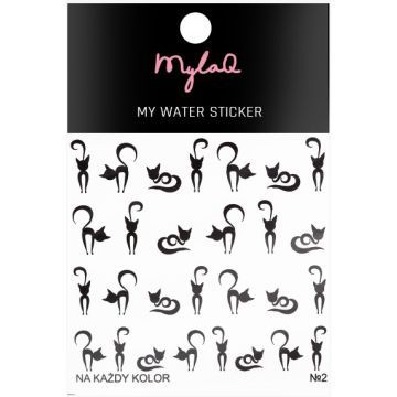 Mylaq My Water Sticker Naklejki Na Paznokcie My Water Sticker 2 Wodne 1 szt.