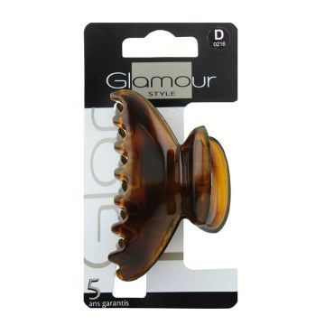 GLAMOUR Klamra Do Spinania Włosów Brązowa 1 szt.