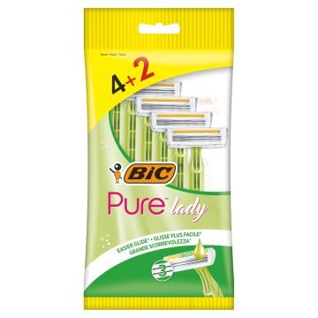 BiC Pure Lady Jednoczęściowe maszynki do golenia 6 sztuk