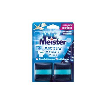 Wc Meister Aktiv Kraft 2in1 Kostki Barwiące Do Spłuczki Ocean 2 szt.