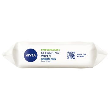 Nivea Biodegradowalne 3w1 Odświeżające chusteczki do demakijażu 25 szt