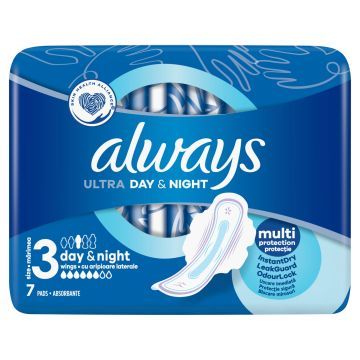 Always Ultra Day & Night (R3) Ze Skrzydełkami Podpaski  Sztuk