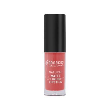 Benecos Matowa Pomadka w Płynie Coral Kiss 5 ml