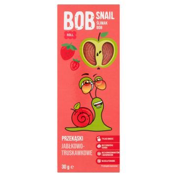 Bob Snail Przekąska Jabłkowo-truskawkowa z Owoców Bez Dodatku Cukru 30 g