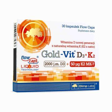 Olimp Labs Gold-vit D3+k2 Suplement Diety 60 szt.