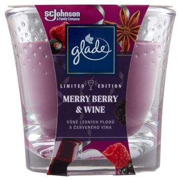 GLADE Świeca zapachowa Merry Berry & Wine 129 g