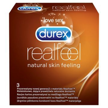 Durex Real Feel Prezerwatywy 3 szt.