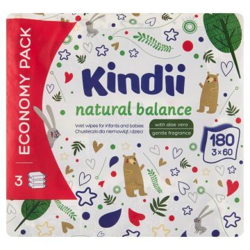 KINDII NATURAL BAL. CHUSTECZKI 3X60 SZT